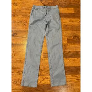 Bugatchi Men's Tristan Linen Blend Air Blue Drawstring Pants Size Small NWOT